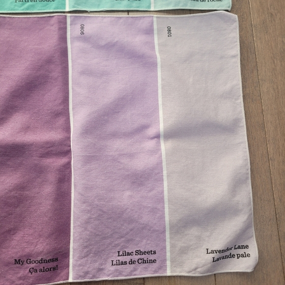 Set of 2 Leif green and purple paint chip placemats - Picture 5 of 7